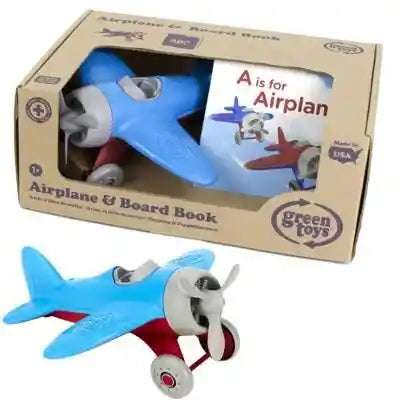 Airplane & Board Book Set/Blue Green Toys    [variant_option4] [variant_option5] [variant_option6] [variant_option7] [variant_option8] [variant_option9] 1