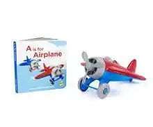 Airplane & Board Book Set/red Green Toys    [variant_option4] [variant_option5] [variant_option6] [variant_option7] [variant_option8] [variant_option9] 1