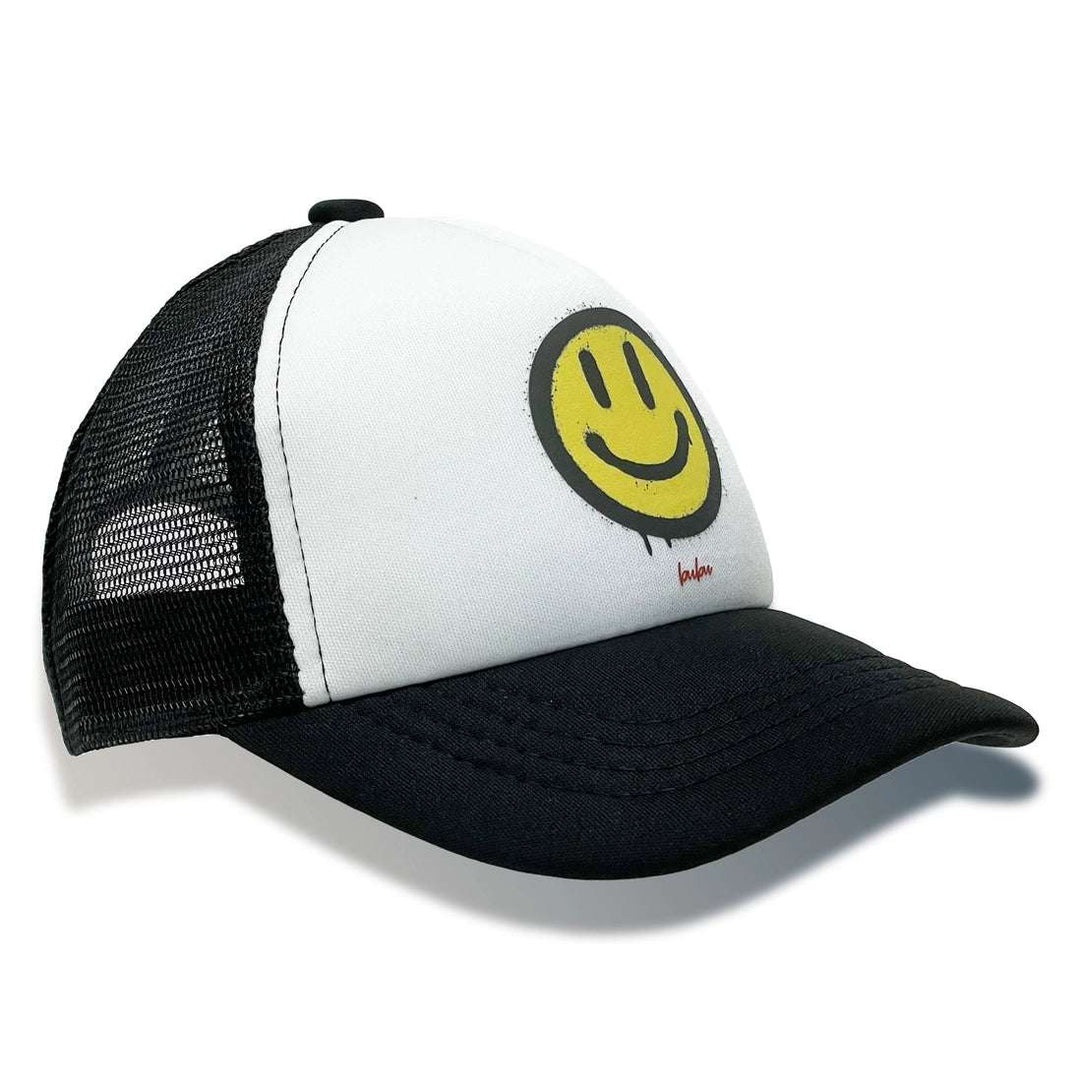 All Smiles Happy Face Black Trucker Hat Bubu hats    [variant_option4] [variant_option5] [variant_option6] [variant_option7] [variant_option8] [variant_option9] 2