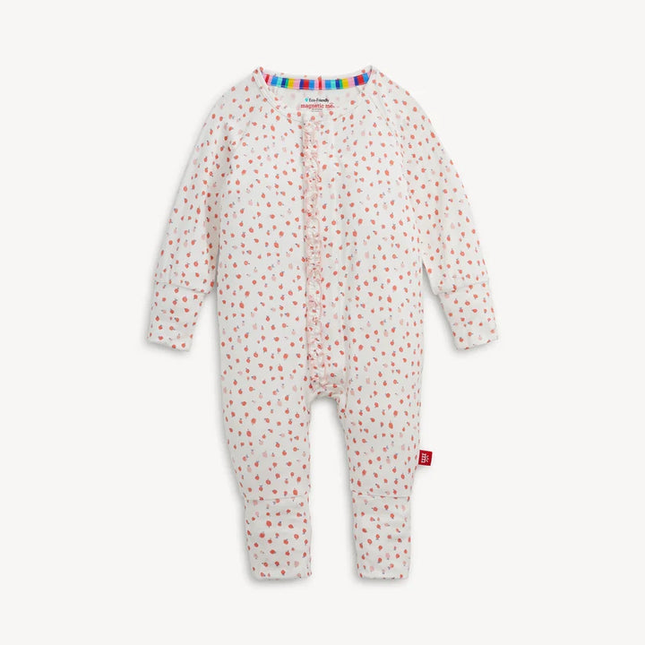 Apple Blossom Modal Ruffle Magnetic Convertible Coverall