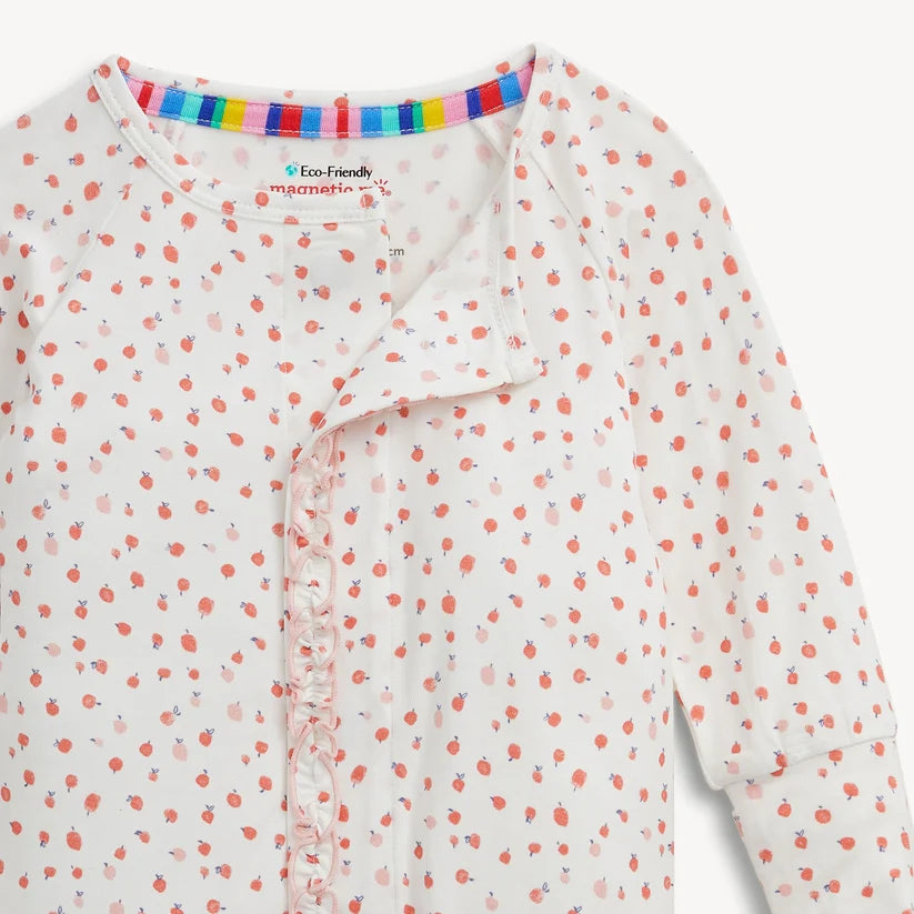 Apple Blossom Modal Ruffle Magnetic Convertible Coverall