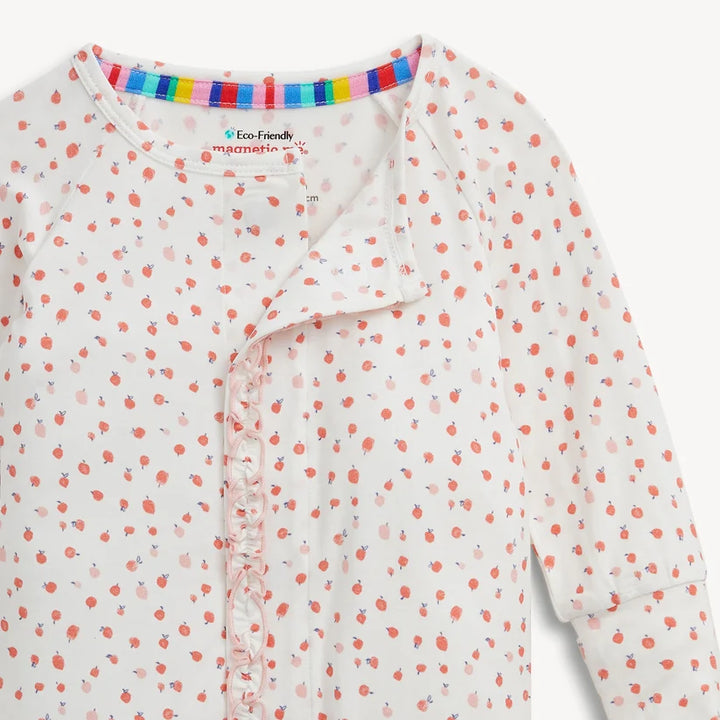Apple Blossom Modal Ruffle Magnetic Convertible Coverall