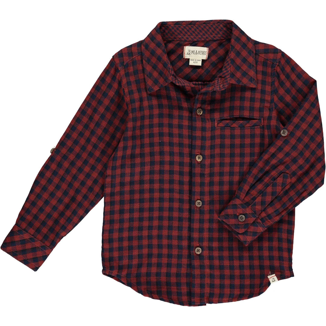 Atwood Rust/Navy Plaid Shirt Me & Henry 12-18M   [variant_option4] [variant_option5] [variant_option6] [variant_option7] [variant_option8] [variant_option9] 1