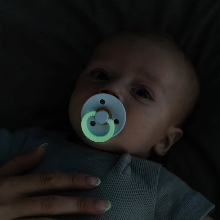 Colour Glow Pacifier 2 Pack - Petrol/Deep Space