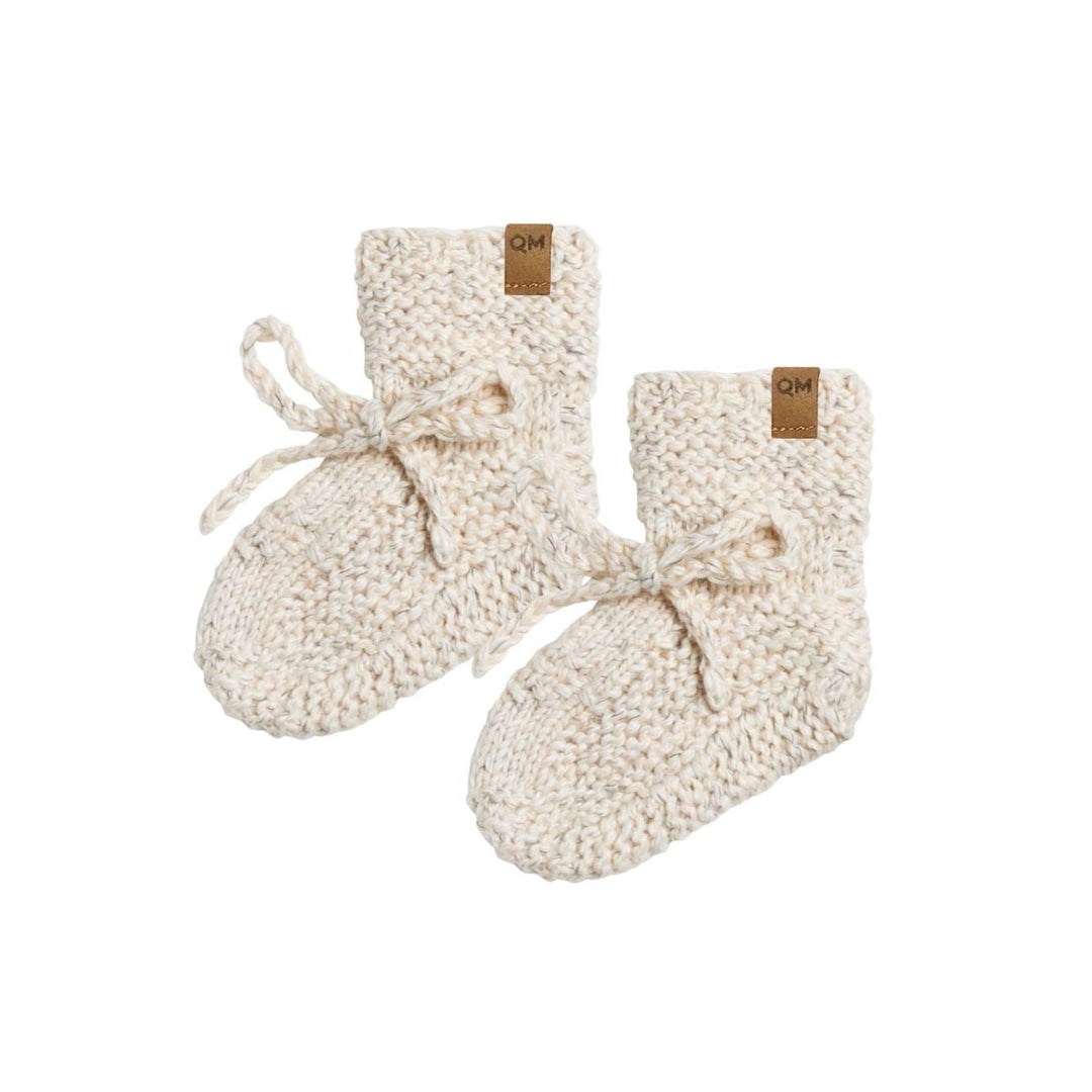 Knit Booties | Natural Speckled