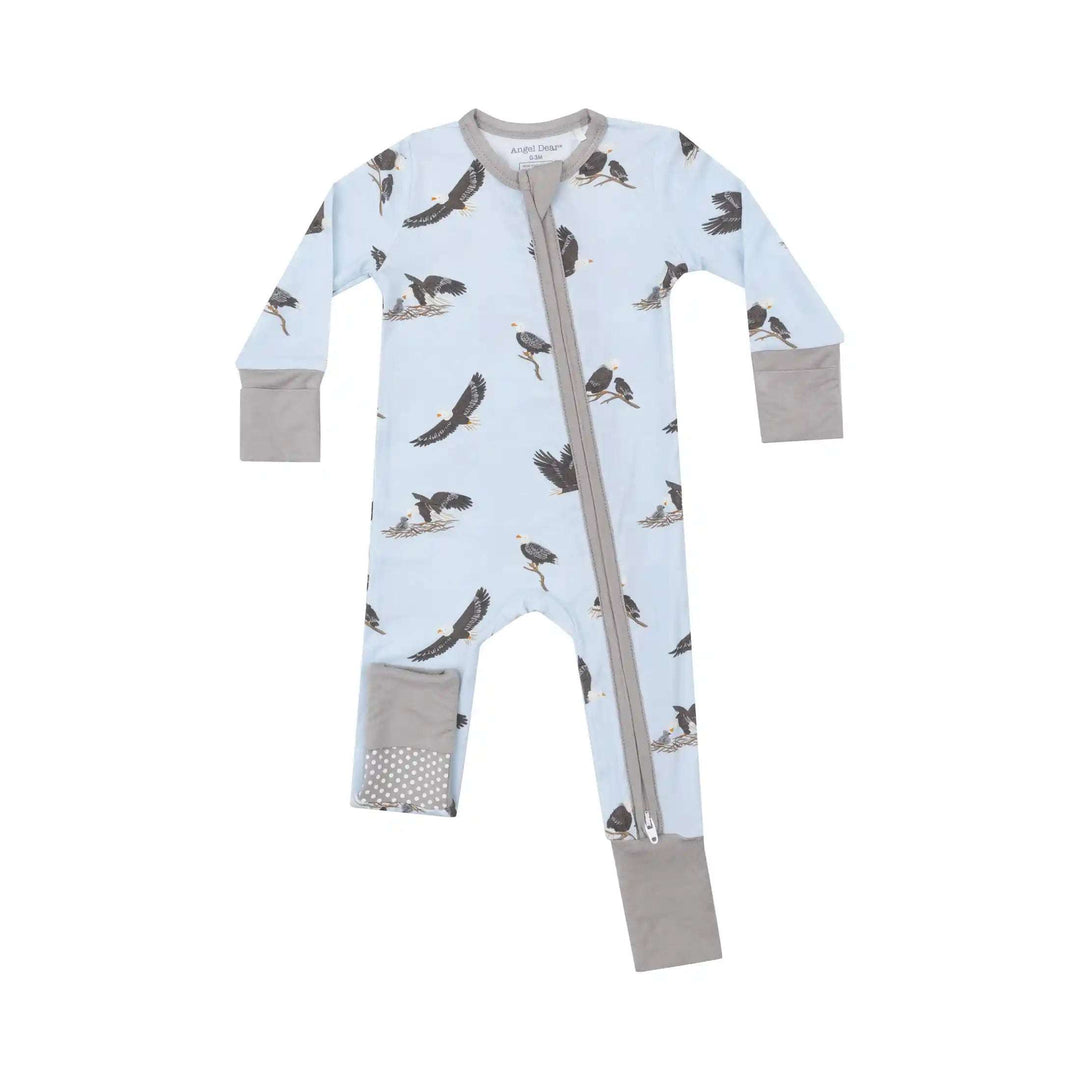 Bald Eagles Blue 2 Way Zipper Romper Angel Dear 3-6M   [variant_option4] [variant_option5] [variant_option6] [variant_option7] [variant_option8] [variant_option9] 1