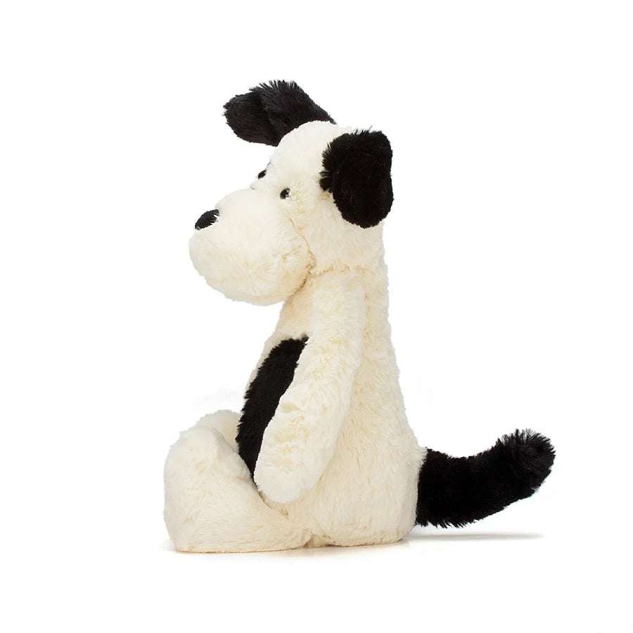 Shop Bashful Rufferty Black & Cream Puppy Medium - Li'l Baby Sprouts Shop Bashful Rufferty Black & Cream Puppy Medium - Li'l Baby Sprouts