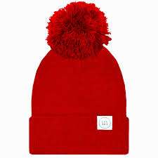 Beanie with Pom - Cherry Red Lou Lou and Company Infant   [variant_option4] [variant_option5] [variant_option6] [variant_option7] [variant_option8] [variant_option9] 1