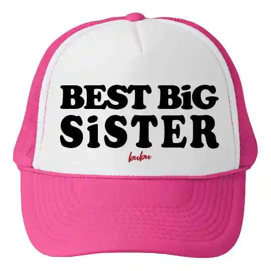 Best Lil Sister White / Hot Pink Bubu hats Baby   [variant_option4] [variant_option5] [variant_option6] [variant_option7] [variant_option8] [variant_option9] 1