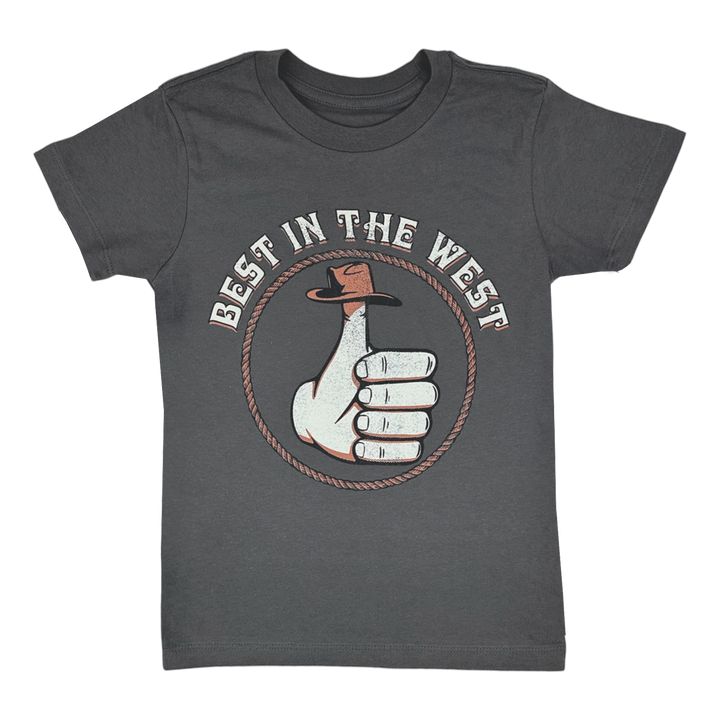 Best In The West Tee - Faded Black