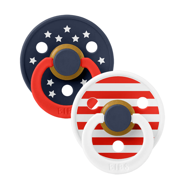 Bibs Pacifier 2pack- Stars & Stripes BIBS 0-6M   [variant_option4] [variant_option5] [variant_option6] [variant_option7] [variant_option8] [variant_option9] 1