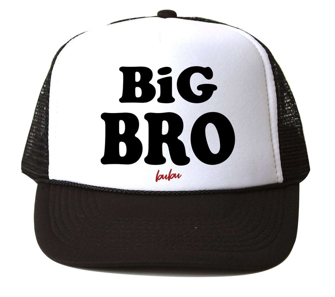 Big Bro White / Black Trucker Hat Bubu hats Baby   [variant_option4] [variant_option5] [variant_option6] [variant_option7] [variant_option8] [variant_option9] 1