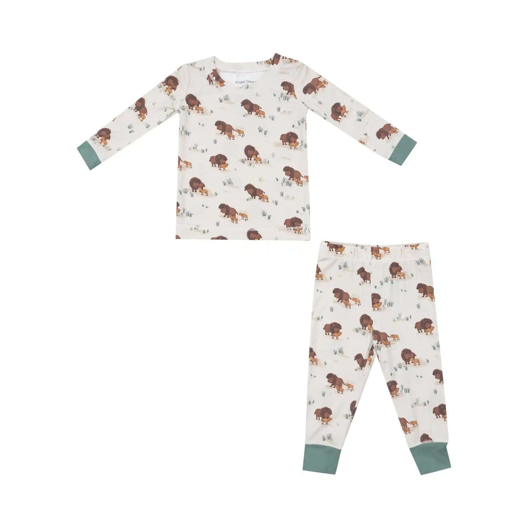 Bison Families L/S Loungewear Set Angel Dear 18-24M   [variant_option4] [variant_option5] [variant_option6] [variant_option7] [variant_option8] [variant_option9] 1