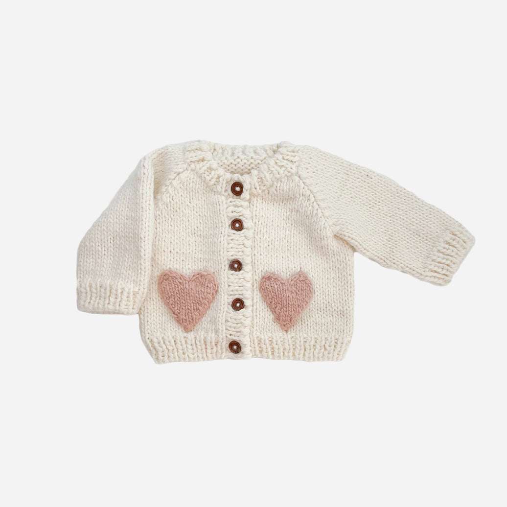 Blush Heart Cardigan The Blueberry Hill 0-6M   [variant_option4] [variant_option5] [variant_option6] [variant_option7] [variant_option8] [variant_option9] 1