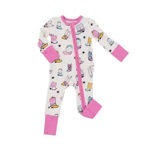 Boots Pink 2 Way Zipper Romper Angel Dear 0-3M   [variant_option4] [variant_option5] [variant_option6] [variant_option7] [variant_option8] [variant_option9] 1