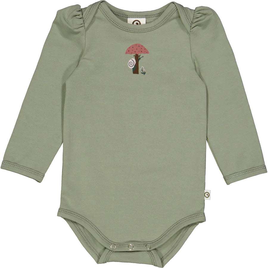 Botany Puff Bodysuit - Poetry Green Green Cotton 0-3M   [variant_option4] [variant_option5] [variant_option6] [variant_option7] [variant_option8] [variant_option9] 1