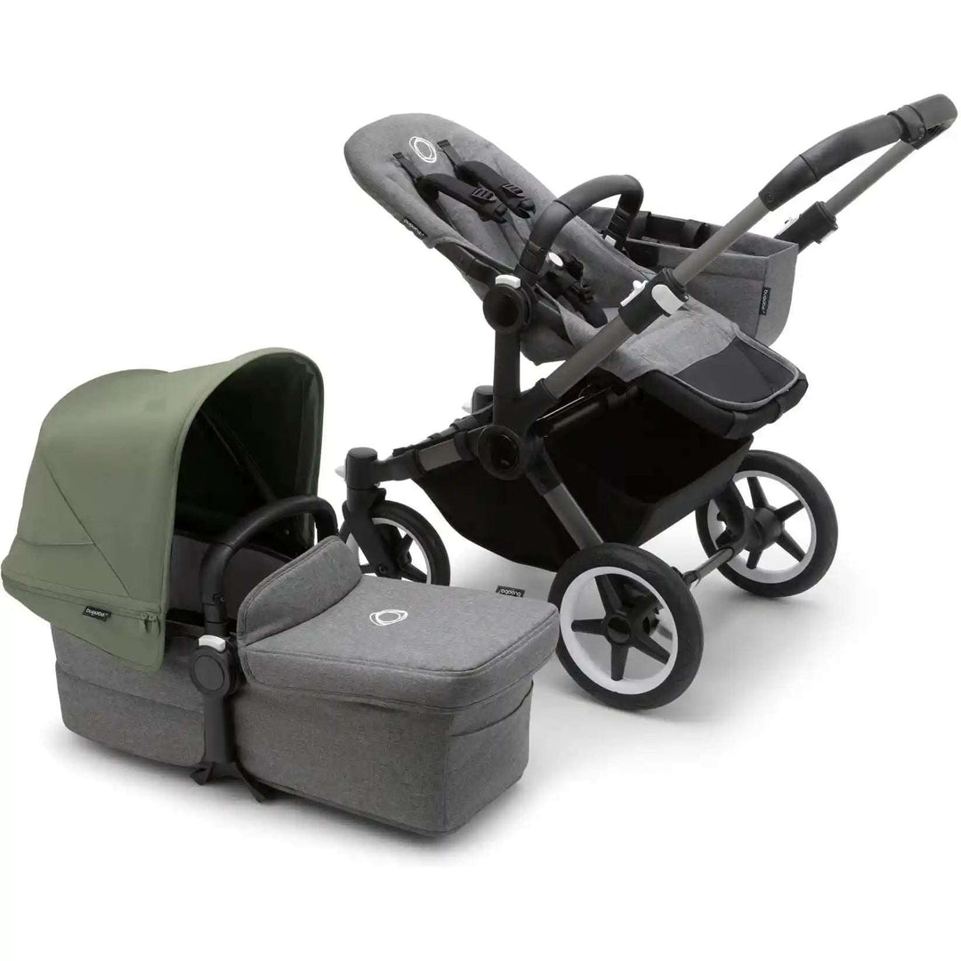 Bugaboo Donkey⁵ Mono Stroller Bugaboo Graphite | Grey Melange Forest Green  [variant_option4] [variant_option5] [variant_option6] [variant_option7] [variant_option8] [variant_option9] 1