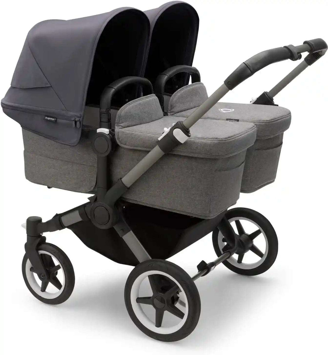 Bugaboo Donkey⁵ Twin Stroller Bugaboo Graphite | Grey Melange Stormy Blue  [variant_option4] [variant_option5] [variant_option6] [variant_option7] [variant_option8] [variant_option9] 12