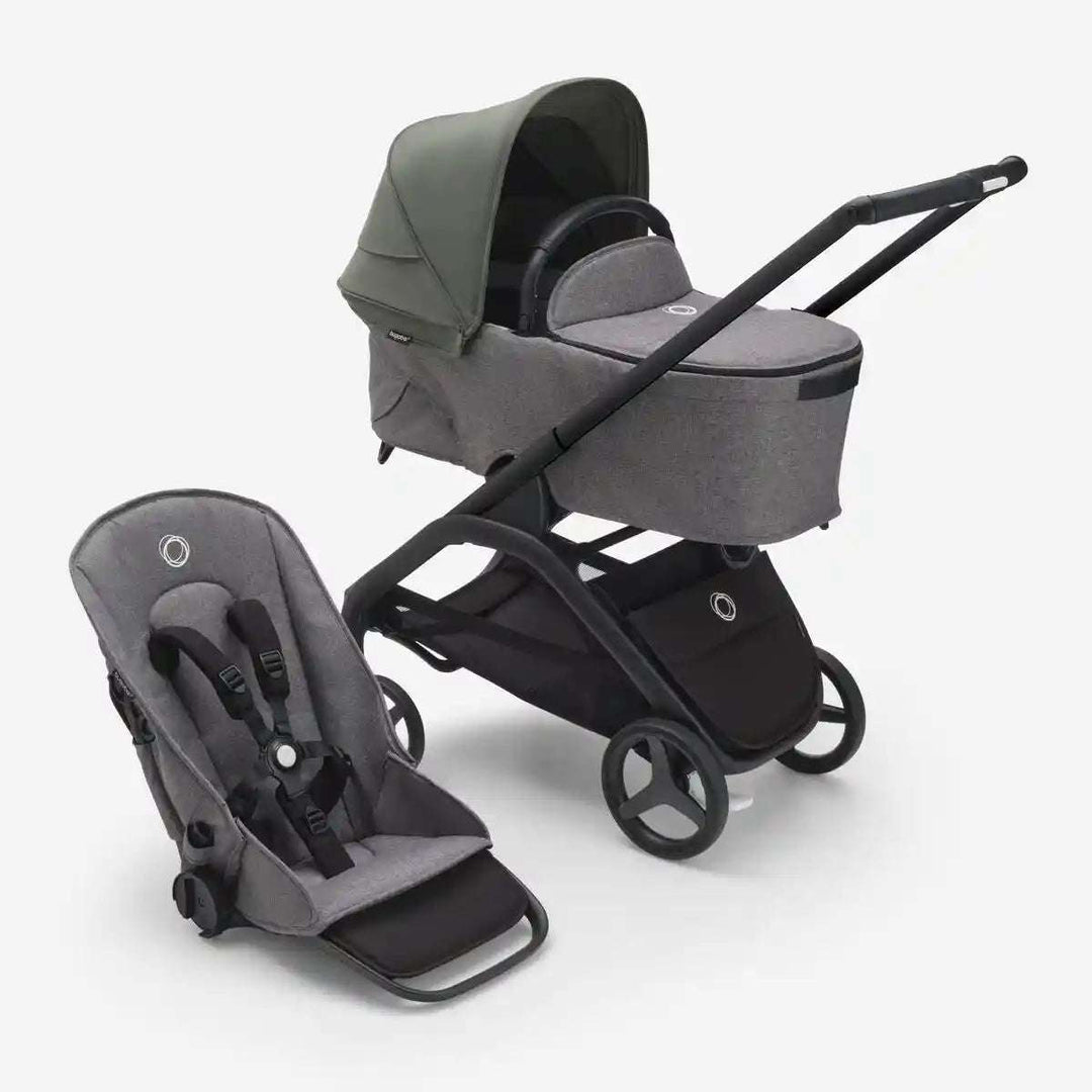 Bugaboo Dragonfly Stroller & Bassinet Complete Bugaboo Forest Green/Grey Melange/Black   [variant_option4] [variant_option5] [variant_option6] [variant_option7] [variant_option8] [variant_option9] 10