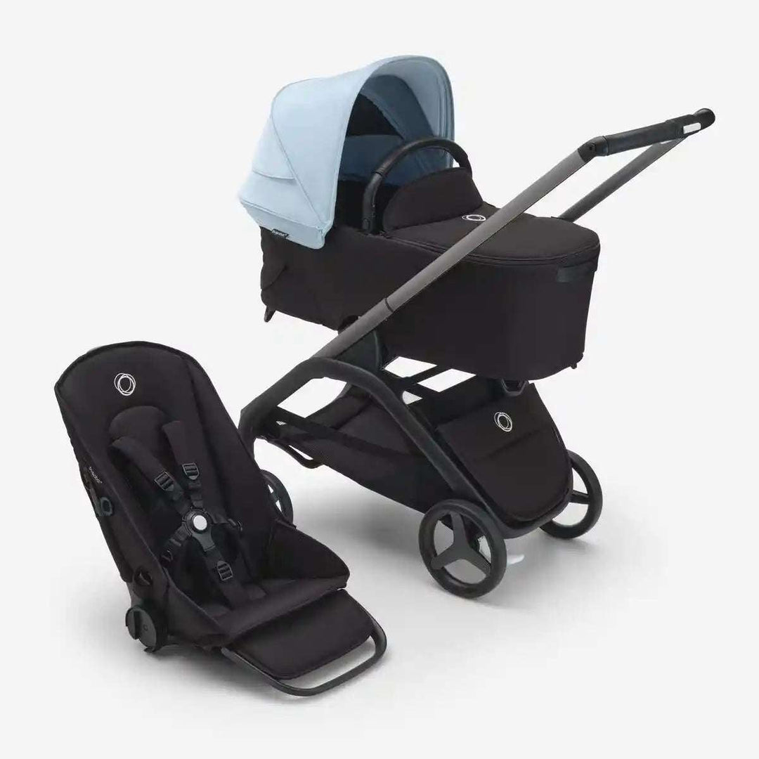 Bugaboo Dragonfly Stroller & Bassinet Complete Bugaboo Graphite/Midnight Black/Skyline Blue   [variant_option4] [variant_option5] [variant_option6] [variant_option7] [variant_option8] [variant_option9] 4