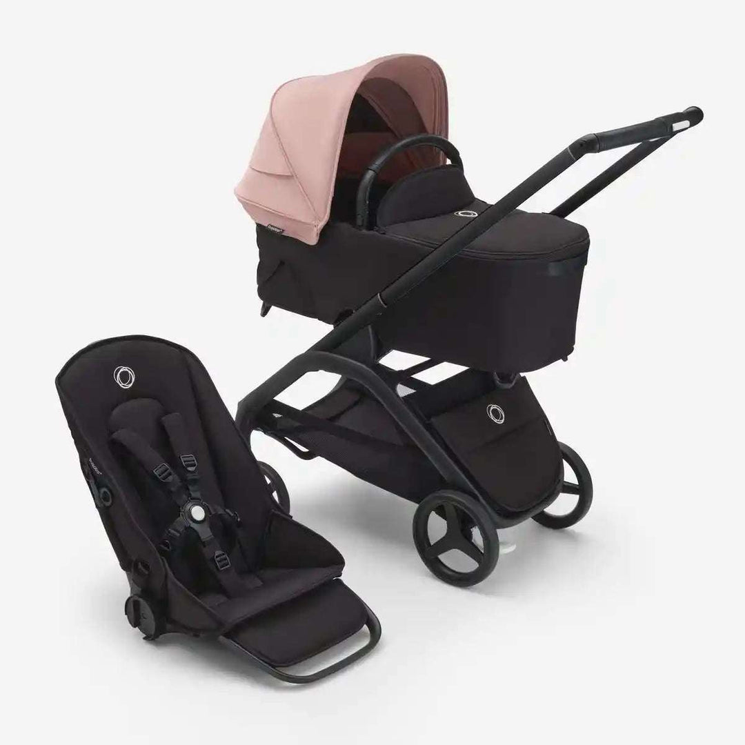 Bugaboo Dragonfly Stroller & Bassinet Complete Bugaboo Morning Pink/Midnight Black/Black   [variant_option4] [variant_option5] [variant_option6] [variant_option7] [variant_option8] [variant_option9] 6