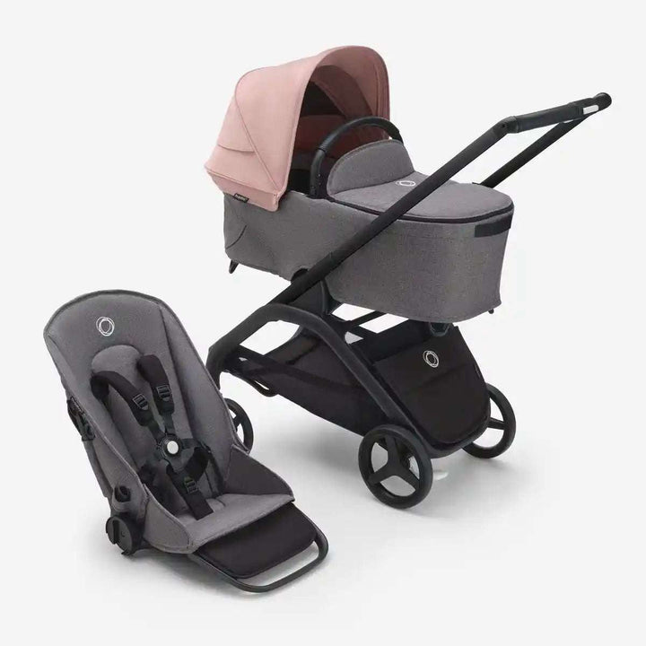 Bugaboo Dragonfly Stroller & Bassinet Complete Bugaboo Morning Pink/Grey Melange/Black   [variant_option4] [variant_option5] [variant_option6] [variant_option7] [variant_option8] [variant_option9] 13