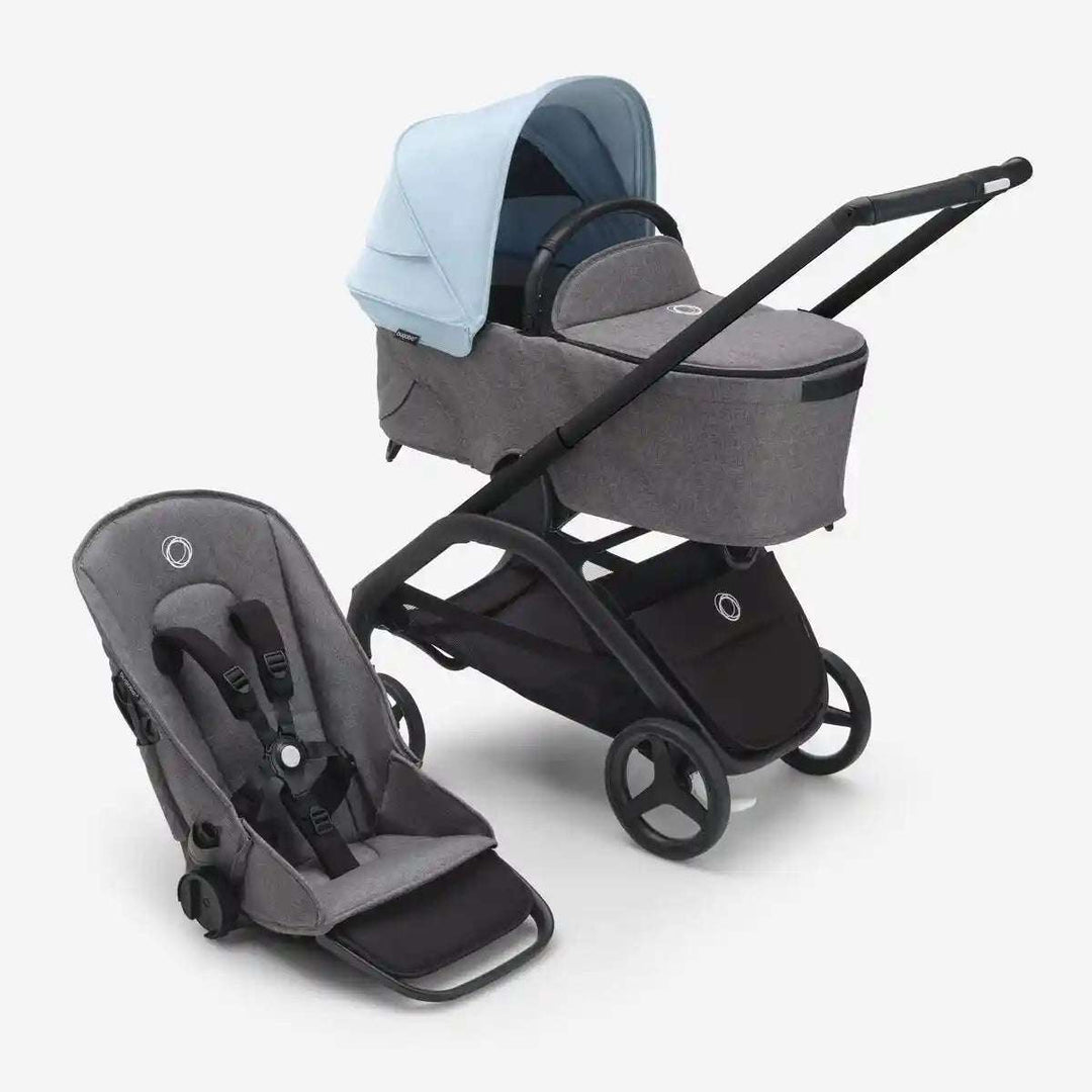 Bugaboo Dragonfly Stroller & Bassinet Complete Bugaboo Skyline Blue/Grey Melange/Black   [variant_option4] [variant_option5] [variant_option6] [variant_option7] [variant_option8] [variant_option9] 18