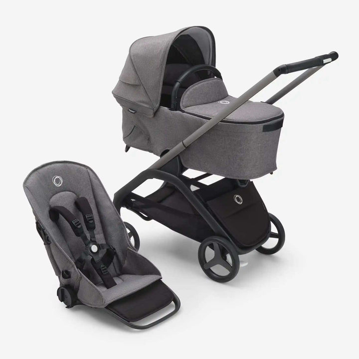 Bugaboo Dragonfly Stroller & Bassinet Complete Bugaboo Graphite/Grey Melange/Grey Melange   [variant_option4] [variant_option5] [variant_option6] [variant_option7] [variant_option8] [variant_option9] 3