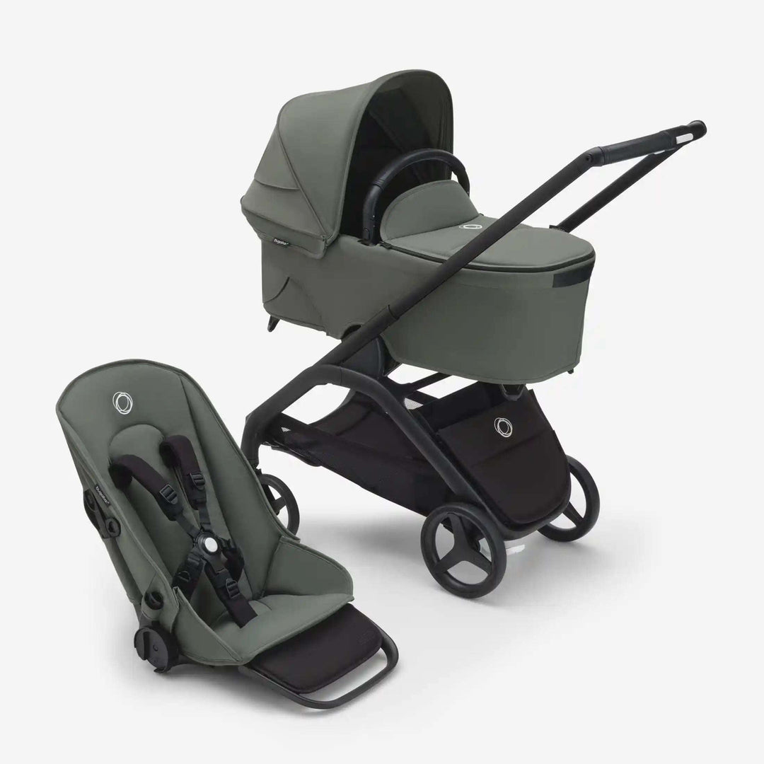 Bugaboo Dragonfly Stroller & Bassinet Complete Bugaboo Black/Forest Green/Forest Green   [variant_option4] [variant_option5] [variant_option6] [variant_option7] [variant_option8] [variant_option9] 2