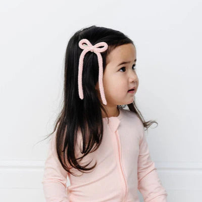 Crochet Bow Petal Sash Clip