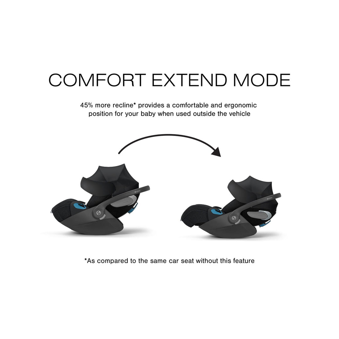 Cybex Cloud T Comfort Extend Infant Car Seat with SensorSafe