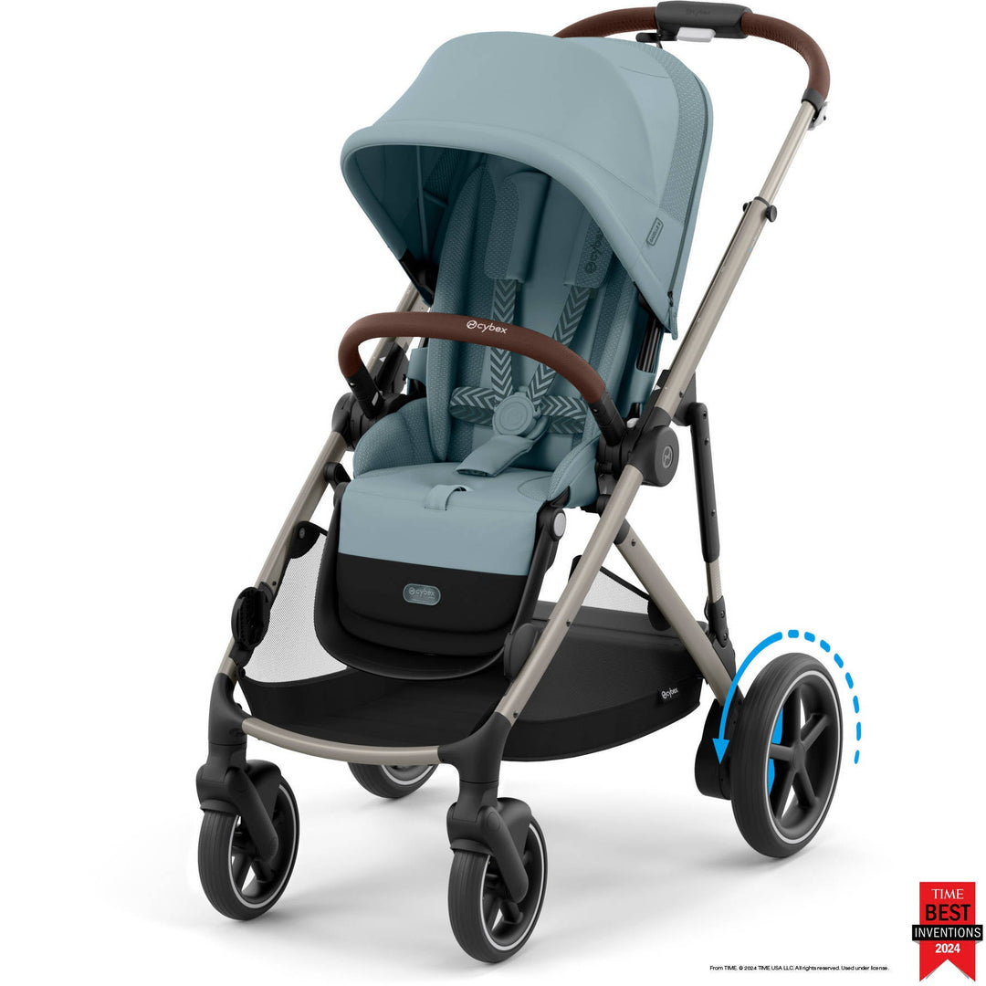cybex deals Cybex e-Gazelle S Electronic Assist Stroller, Silver Frame/Moon Black