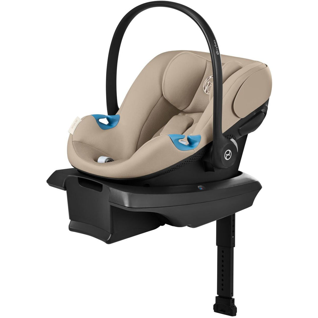 cybex aton base Aton G2 Infant Car Seat with Load Leg Base by Cybex Almond Beige