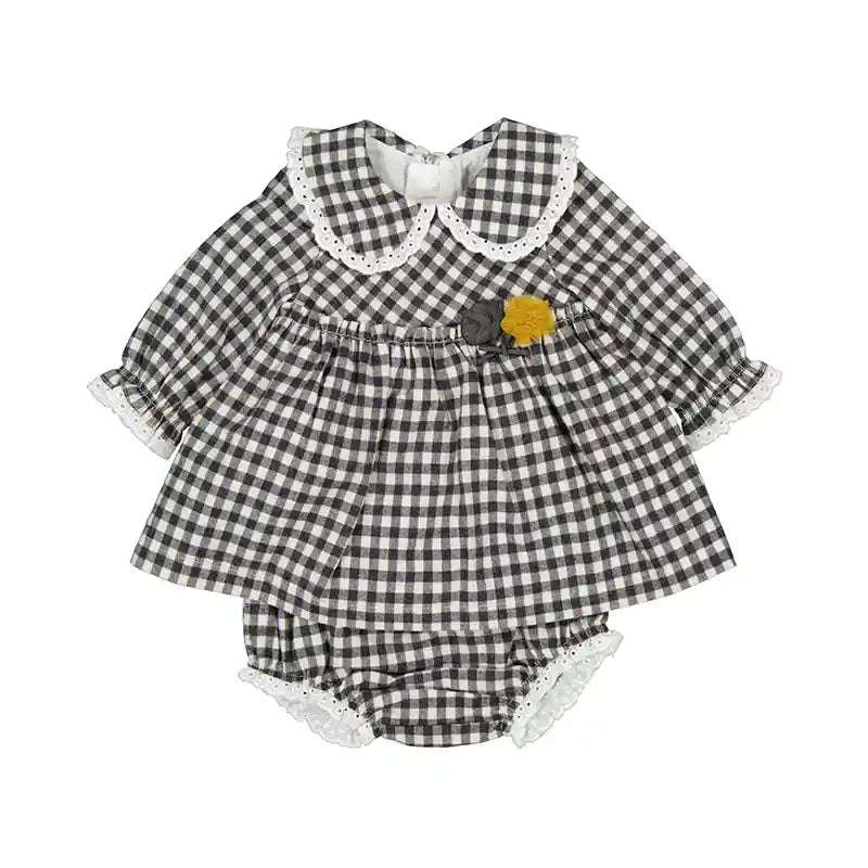 Charcoal Gingham Dress/Knickers 2866 Mayoral 0-1M   [variant_option4] [variant_option5] [variant_option6] [variant_option7] [variant_option8] [variant_option9] 1