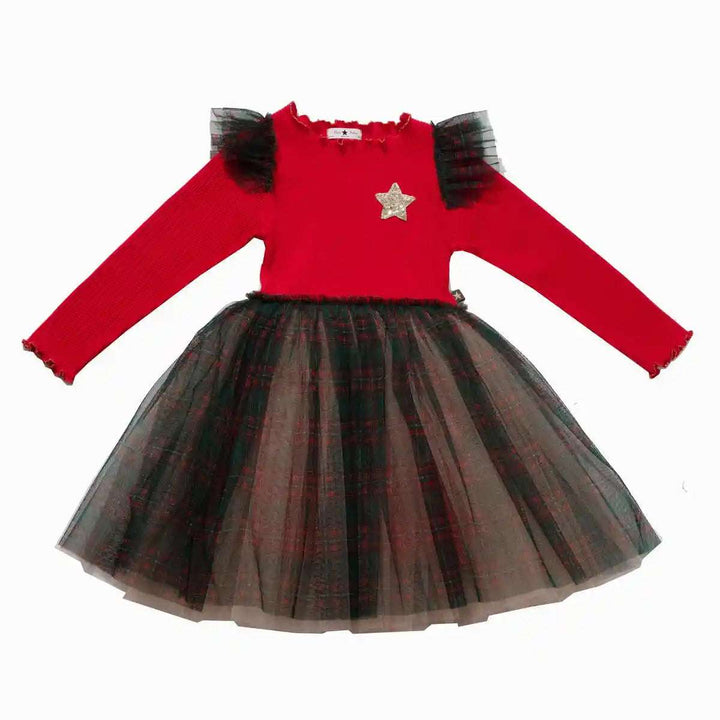 Checker Frill Tutu Dress - Red Petite Hailey 6M   [variant_option4] [variant_option5] [variant_option6] [variant_option7] [variant_option8] [variant_option9] 1