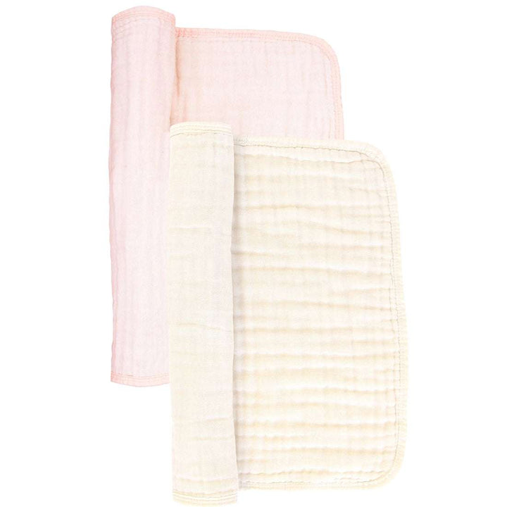 Cloud Muslin™ Burp Cloth 2 Pack - Blush/Cream Lou Lou and Company    [variant_option4] [variant_option5] [variant_option6] [variant_option7] [variant_option8] [variant_option9] 1