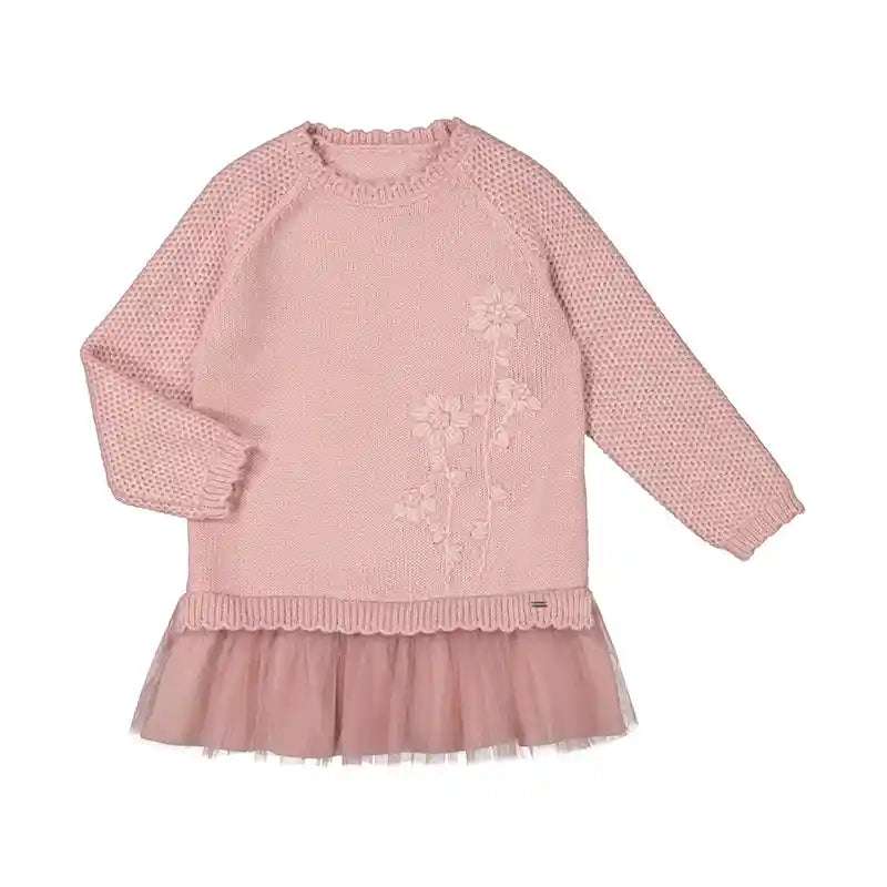 Shop Combined Knit Dress Rose 4918 - Li'l Baby Sprouts Shop Combined Knit Dress Rose 4918 - Li'l Baby Sprouts