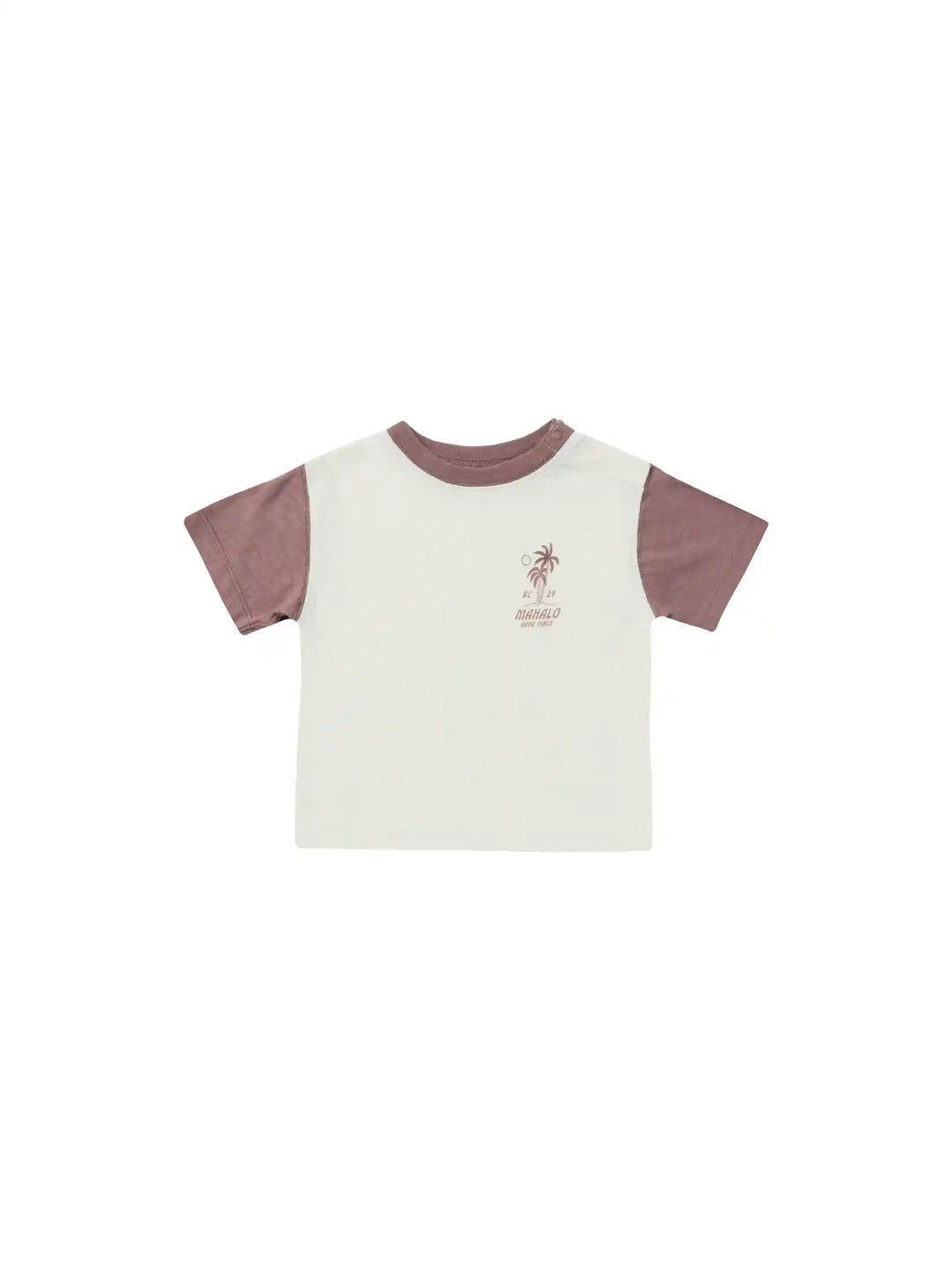 Contrast Short Sleeve Tee | Mahalo Rylee + Cru 3-6M   [variant_option4] [variant_option5] [variant_option6] [variant_option7] [variant_option8] [variant_option9] 1