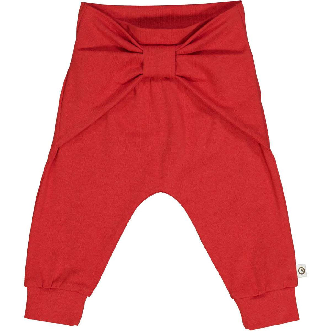 Cozy Me Bow Pants Apple Red Green Cotton 0-3M   [variant_option4] [variant_option5] [variant_option6] [variant_option7] [variant_option8] [variant_option9] 1