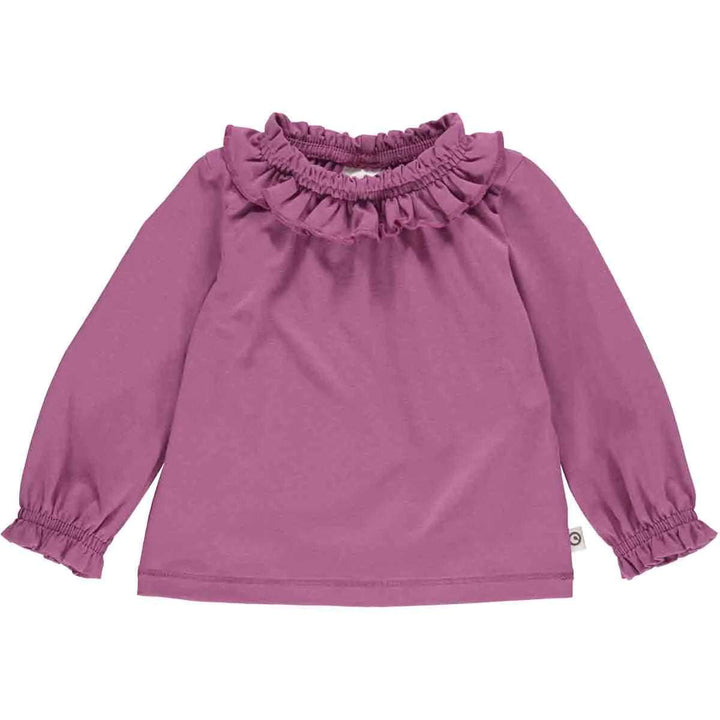 Cozy Me Frill Collar L/S T Baby - Boysenberry Green Cotton 3-6M   [variant_option4] [variant_option5] [variant_option6] [variant_option7] [variant_option8] [variant_option9] 1