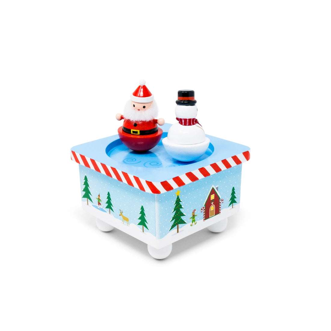Shop Dancing Santa & Frosty Christmas Music Box Li'l Baby Sprouts