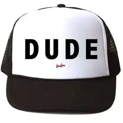 Dude White Trucker Hat Bubu hats Baby   [variant_option4] [variant_option5] [variant_option6] [variant_option7] [variant_option8] [variant_option9] 1