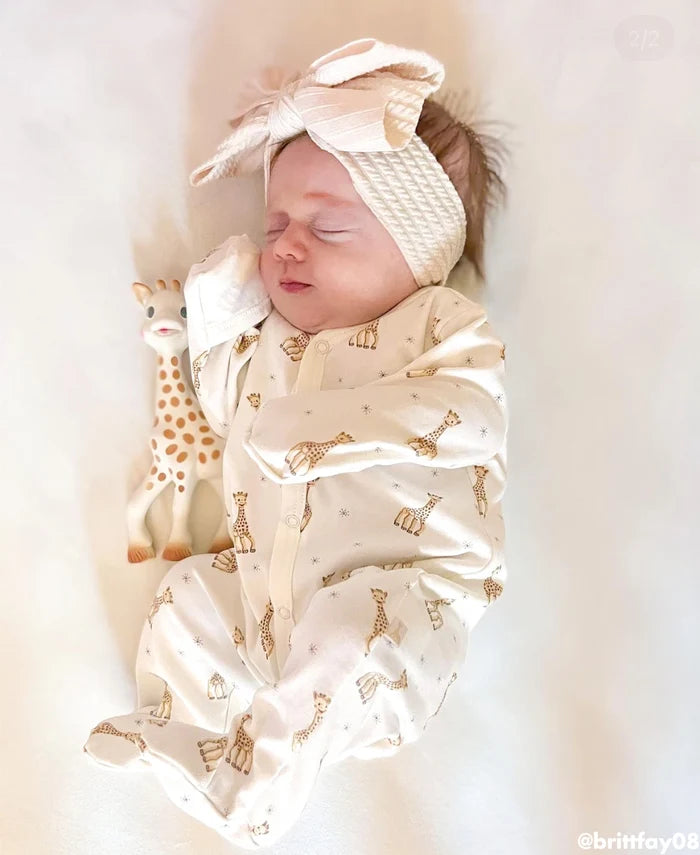 Sophie la girafe Ecru Print Footie