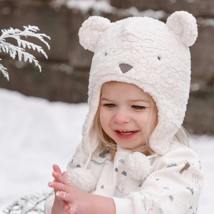 Polar Bear Aviator Hat