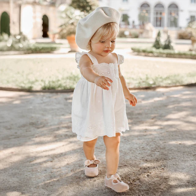 Eyelet Lace Ruffle Dress