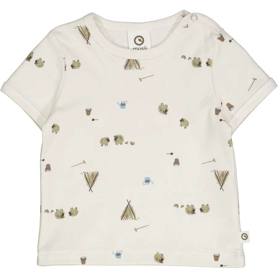 Farming Tee Cream Desert Green Green Cotton 0-3M   [variant_option4] [variant_option5] [variant_option6] [variant_option7] [variant_option8] [variant_option9] 1