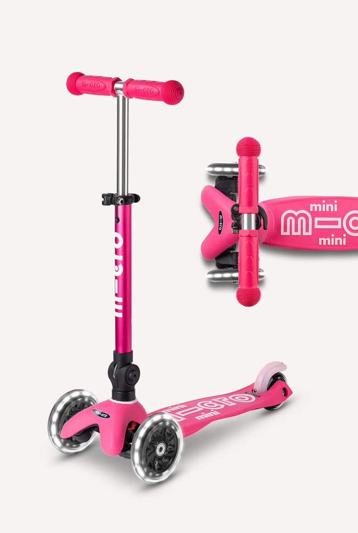 Micro Mini Foldable LED Scooter - Pink
