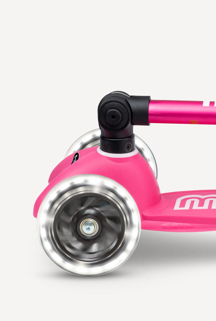 Micro Mini Foldable LED Scooter - Pink
