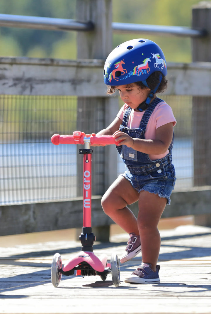 Micro Mini Foldable LED Scooter - Pink