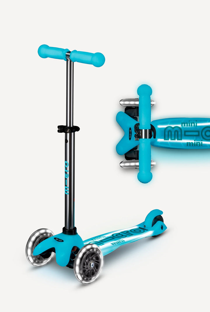 Micro Mini Glow Plus LED Scooter - Glacier Aqua